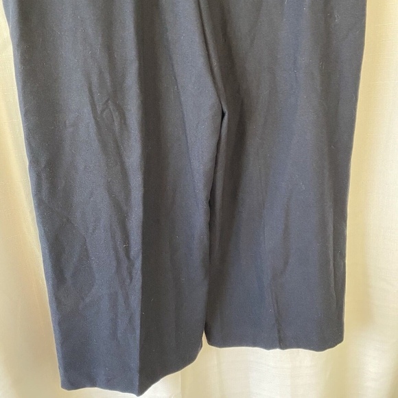 Ann Taylor Dress Pants Womens 14 Blue Wool Blend Wide Leg Trouser - Picture 10 of 14